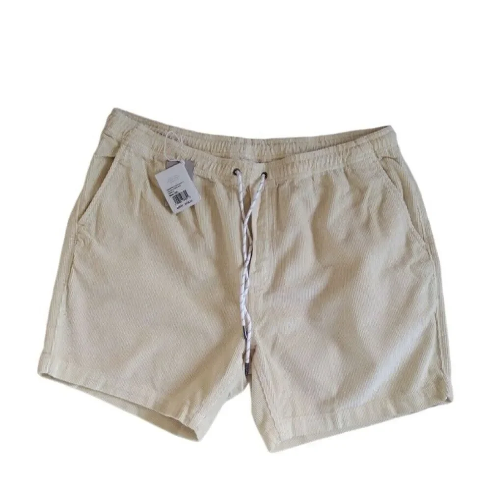 Faherty Shorts Man's XXL Light‎ Yellow Corduroy Cord 6